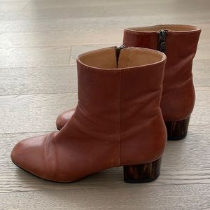 Dries Van Noten ankle boots with tortoise heel size 36.5